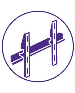 一般牆面壁掛安裝 43"